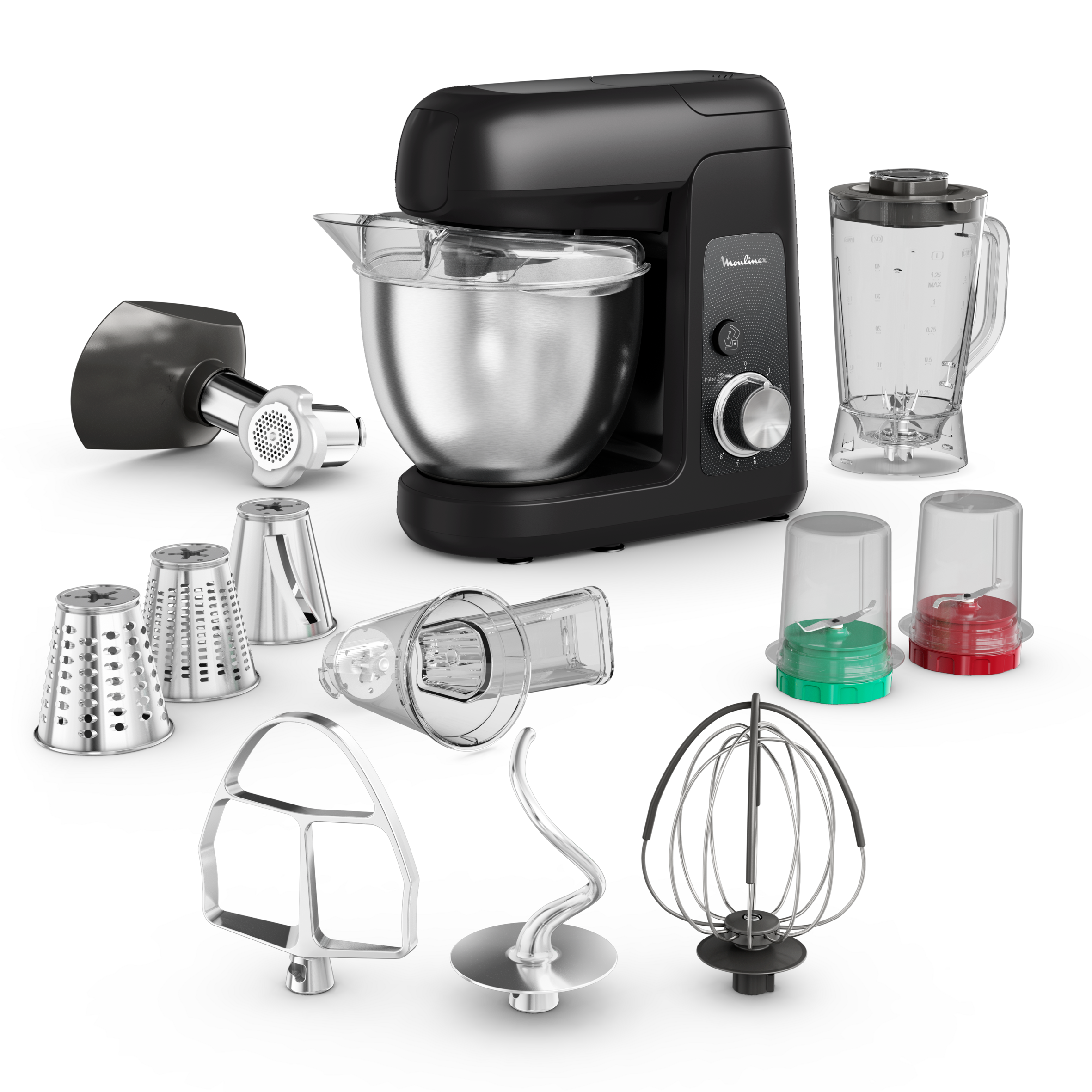 Bake Partner, Robot de repostería, 1100&nbsp;W, Negro