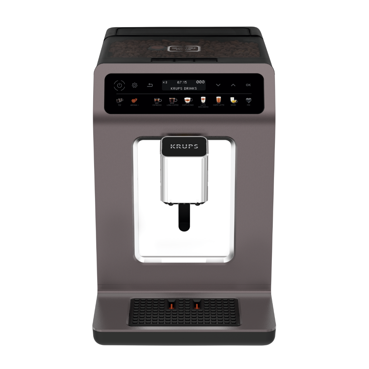 Evidence One, cafetera super automática, 12 ajustes personalizados, 3 opciones de intensidad, Gris