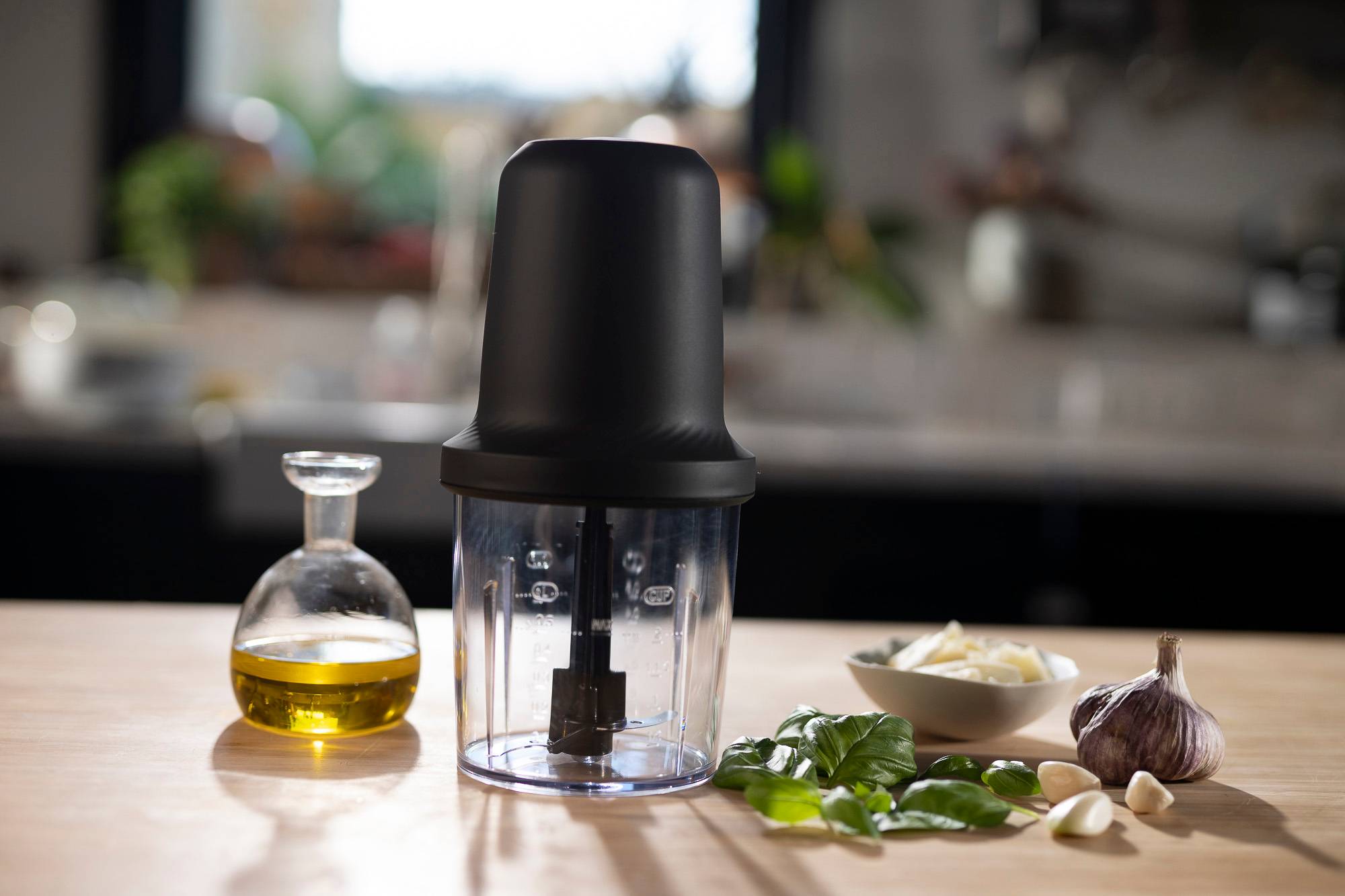 Eco Respect, Picadora, 0,5 L, 500 W, 2 cuchillas,&nbsp;Diseño Ecológico, Materiales reciclables