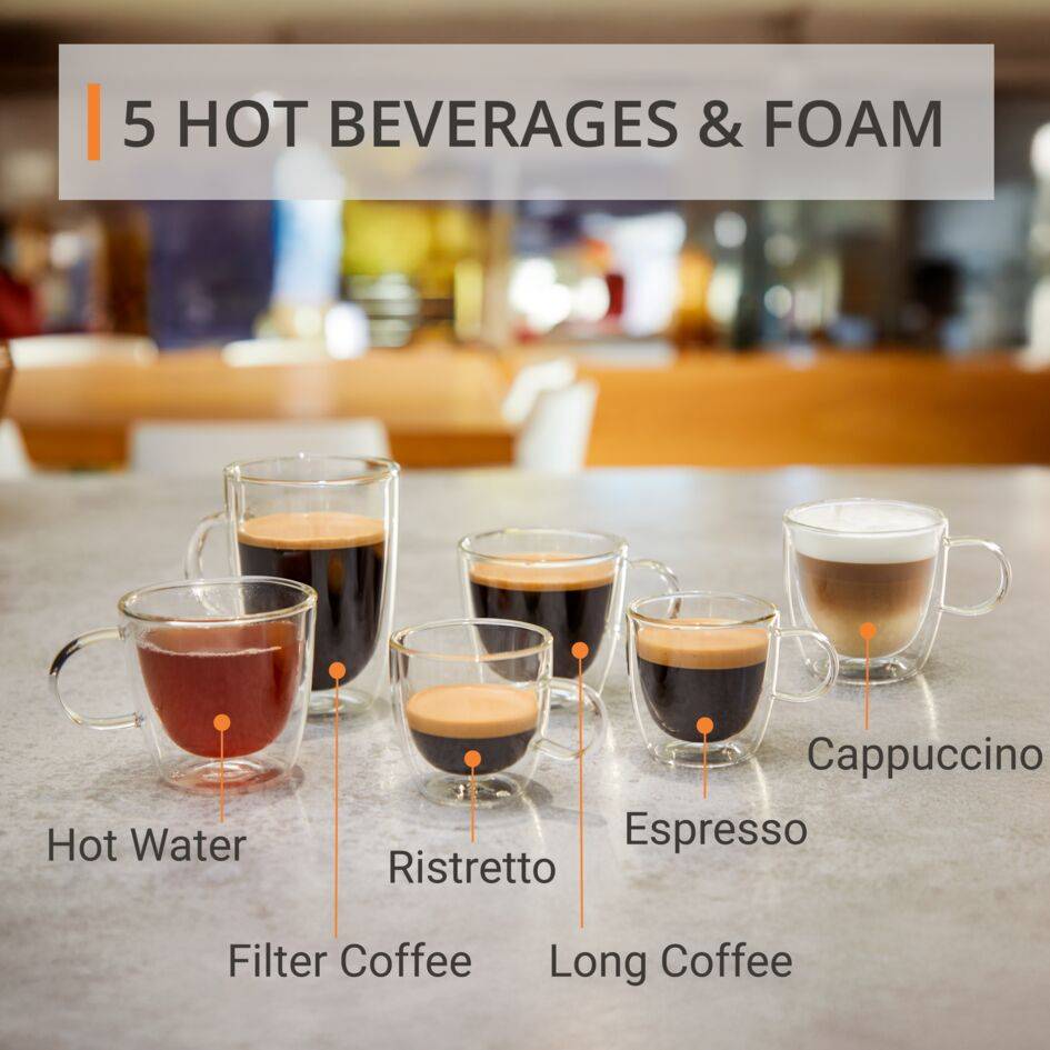 Sensation, Cafetera Superautomática, Panel táctil, 5 recetas automáticas, Espumador de leche