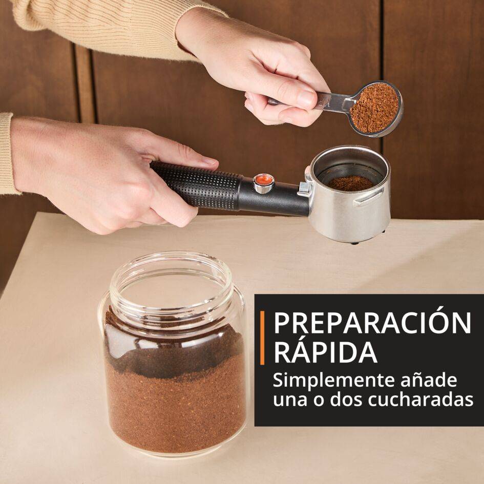KRUPS Virtuoso+ Autotamping, Cafetera Espresso, Sistema de autoprensado, 15 bares, Panel Frontal Inutitivo, Calidad Barista, Compacta, Inox