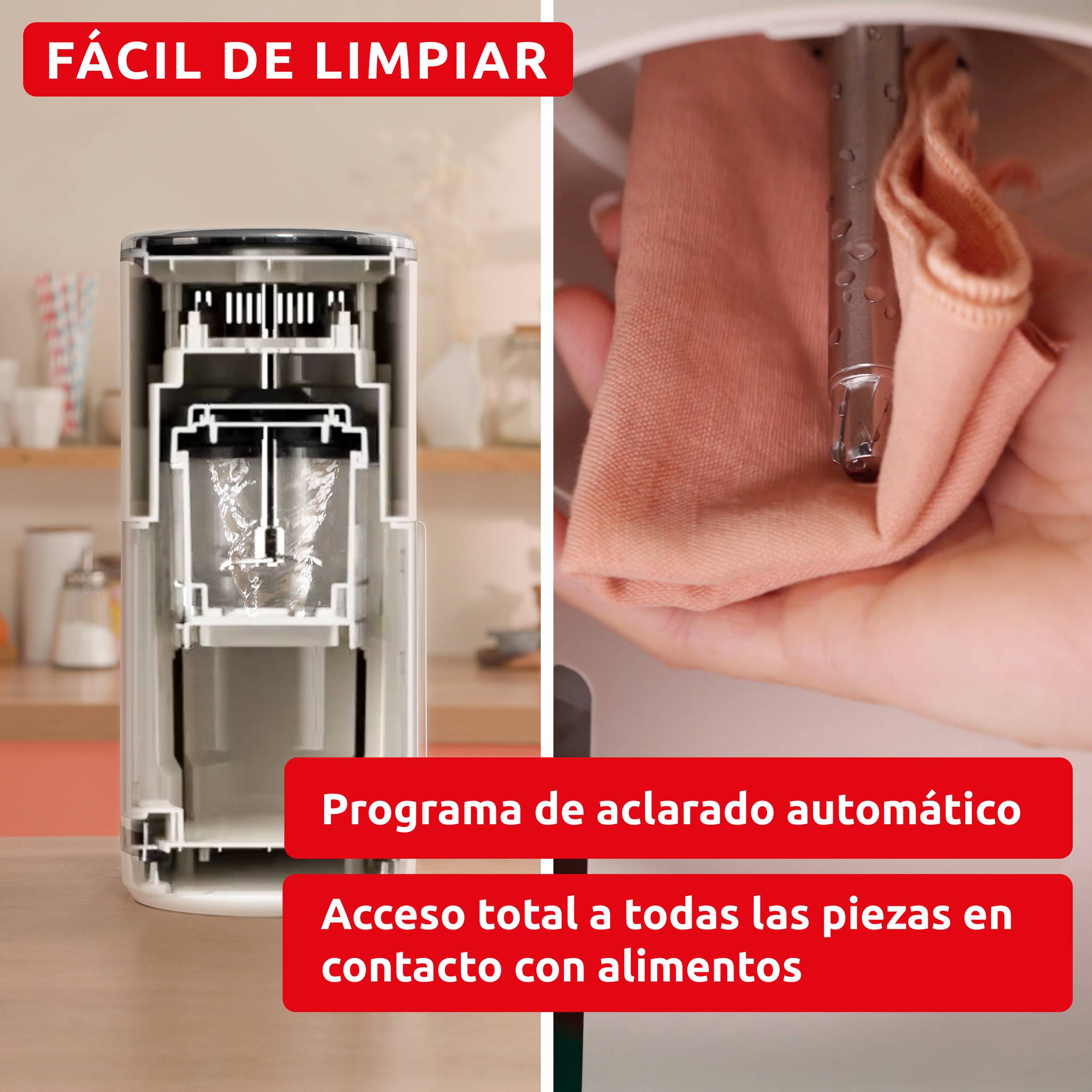 Dolci, Heladera, 9 Programas de Postres Helados,  3 Tarrinas de Tritán, Capacidad Total 1,4 L, Resultados cremosos, Autolimpieza