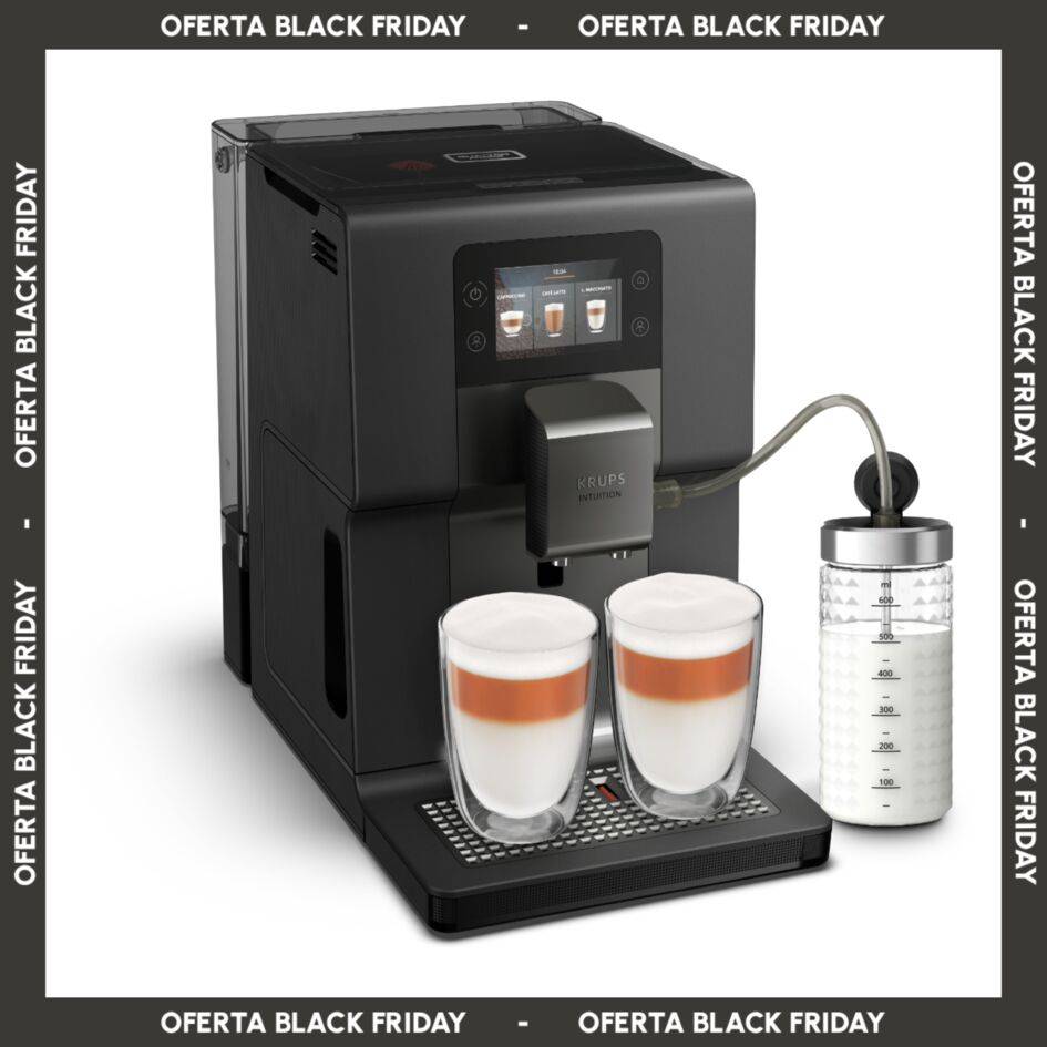 Intuition Preference +, Cafetera Superautomática, Pantalla táctil, 15 recetas automáticas, Jarra de leche Tecnología Milk Advance