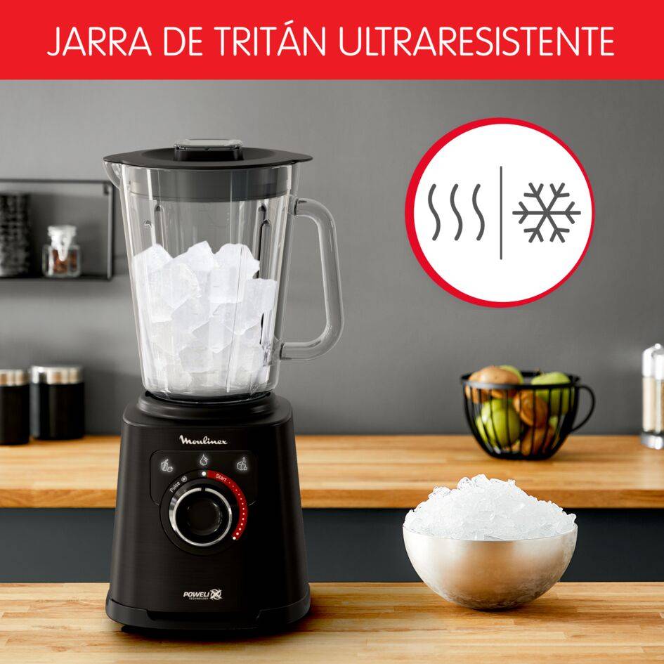 Perfectmix +, Batidora de alta velocidad, 1200 W, Negra