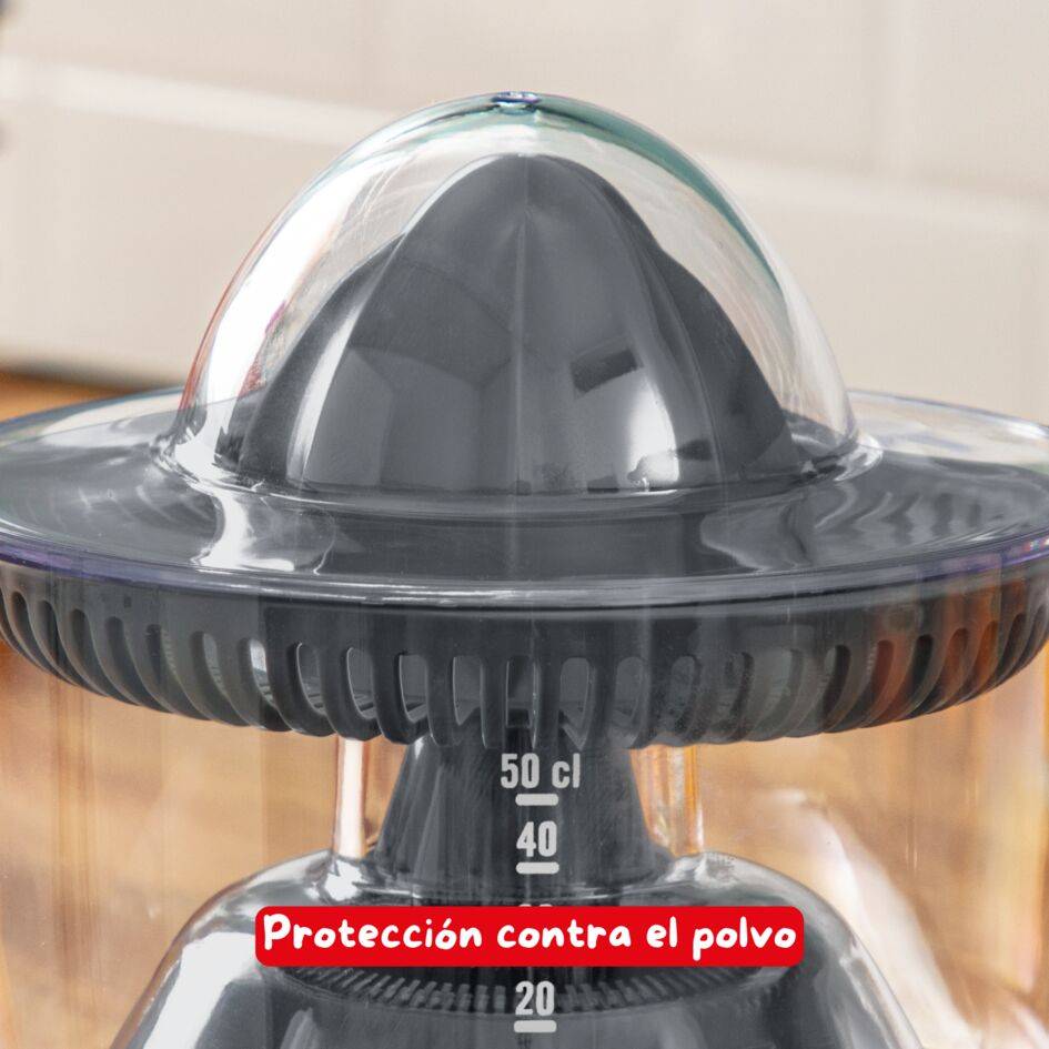 Ultracompact, Exprimidor de cítricos, 25 W, 450ml, Auto On/Off, Negro