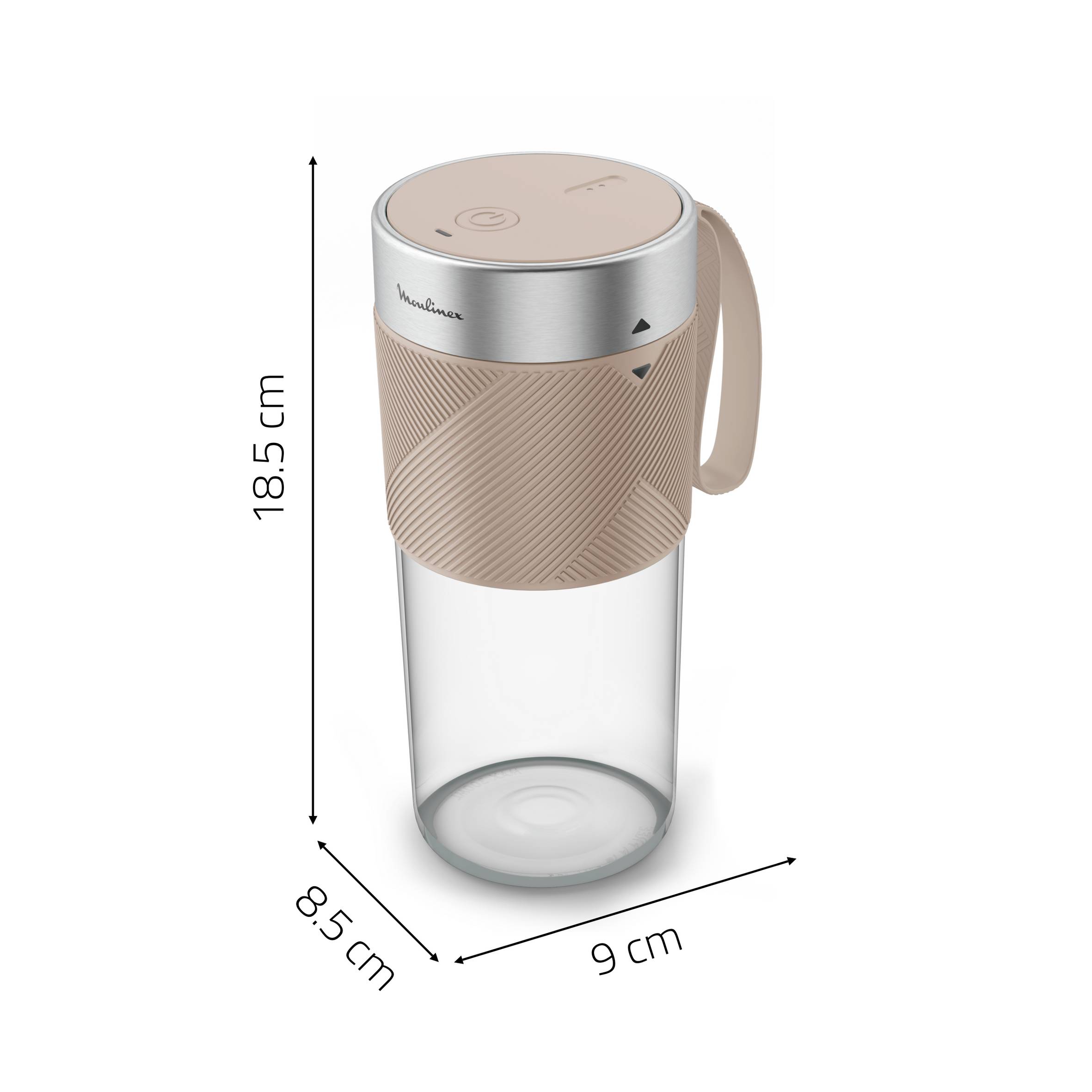 Lightmix, Batidora portátil, 300 ml, Potente, Ligera, Color Arena