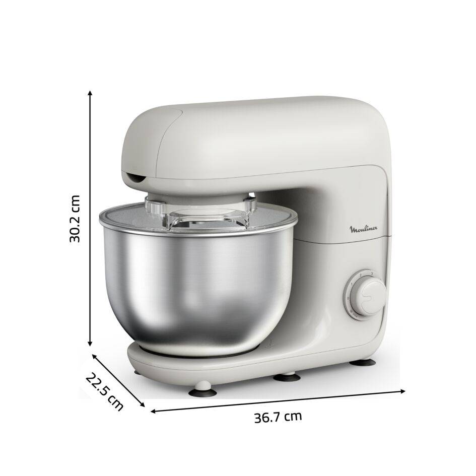 Bake Essential, Robot de repostería, Bol de 4.8&nbsp;L, Kit de repostería, 800&nbsp;W, Crema