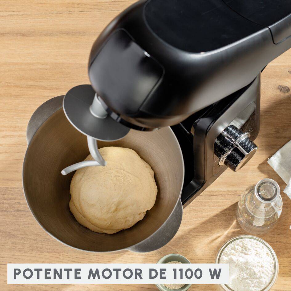 Bake Partner, Robot de repostería, 1100&nbsp;W, Negro