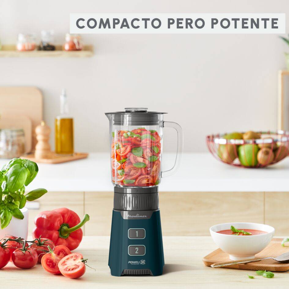Minimix, Batidora de Vaso de Cristal, 400 W, Botella para Llevar, Compacta, Potente