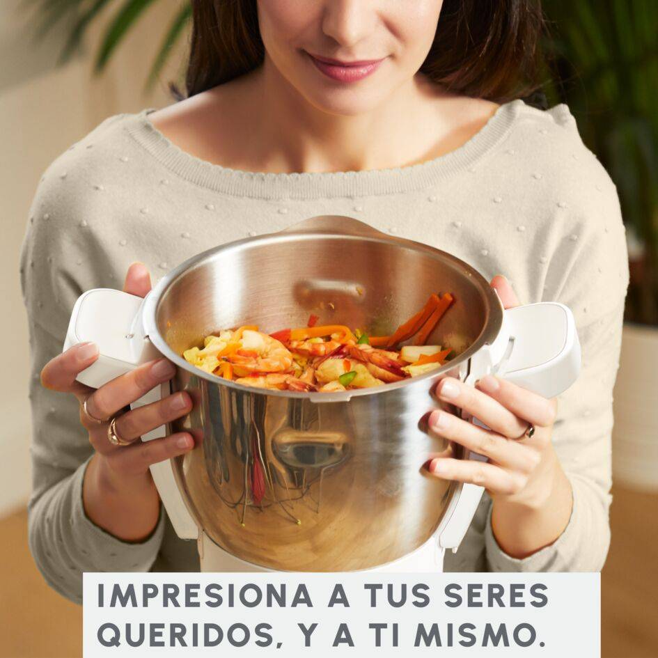  Companion Cooking, Robot de cocina, 12 Programas Automáticos, Modo Manual,  3&nbsp;L de Capacidad, Blanco