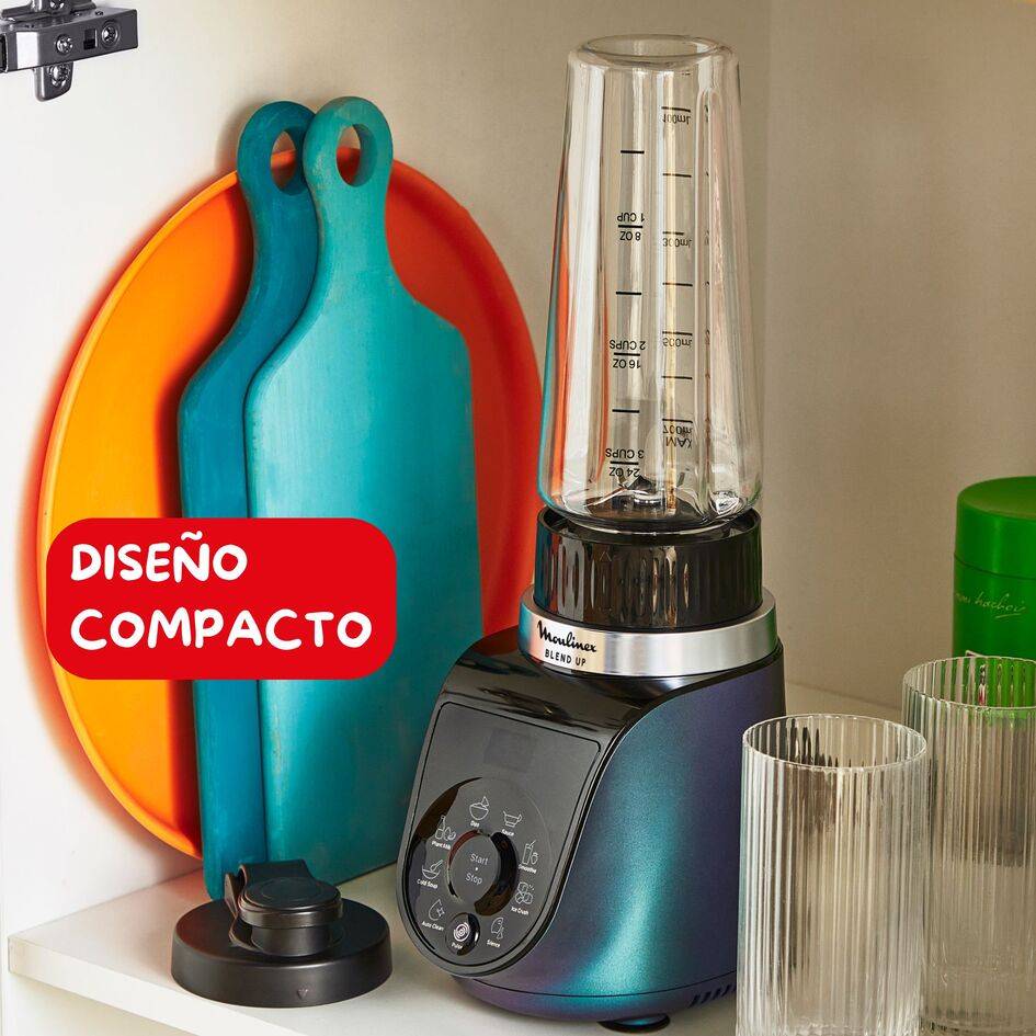 Blend Up, Batidora personal, 1000 W de potencia, 8 Programas Automáticos, Color Azul