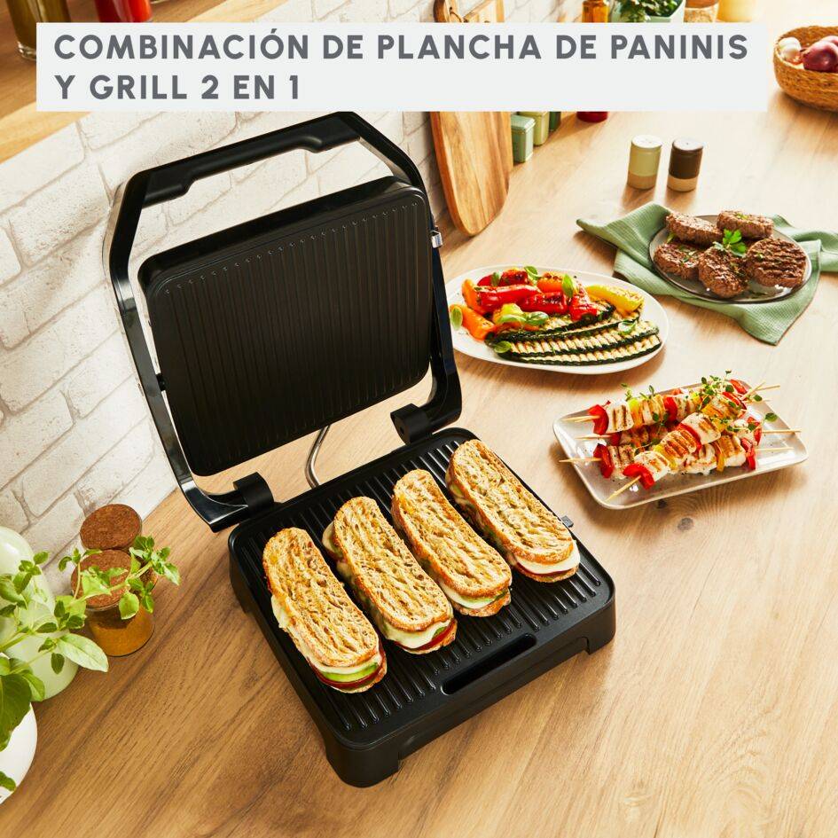 Inicio Adjust, 2 en 1 Grill & Sandwichera, Termostato Regulable, 2000&nbsp;W
