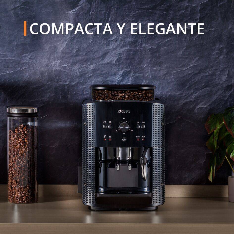 Essential, Cafetera Superautomática, Mecánica, Espumador de leche, Negra