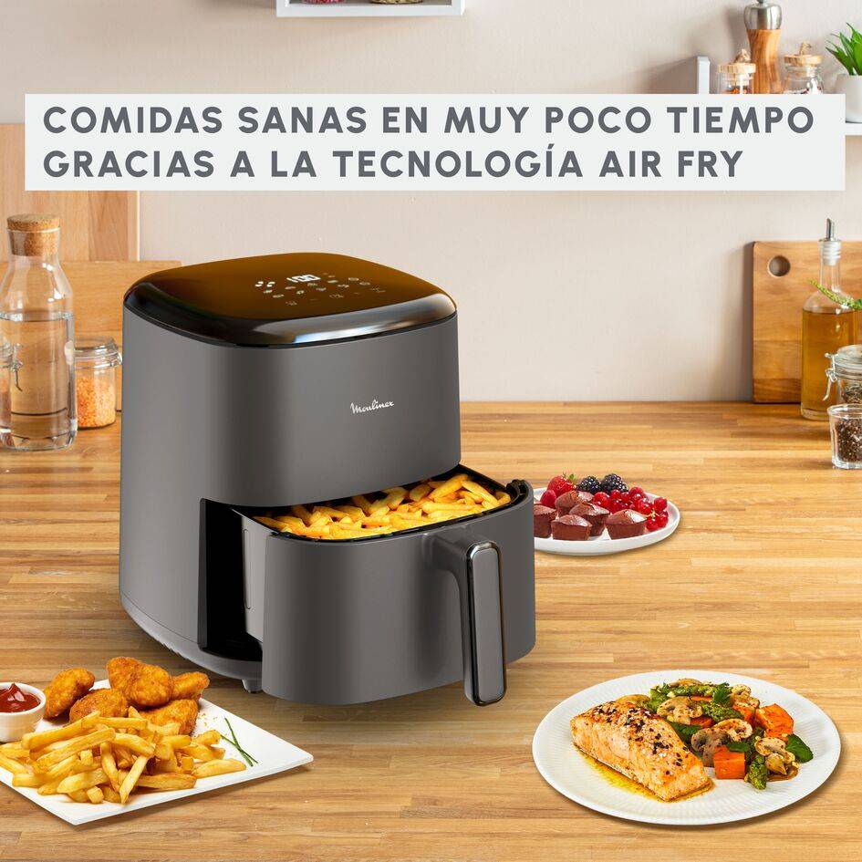 Easy Fry Max, Freidora de aire, 5 L, Programas Automáticos, Color carbón
