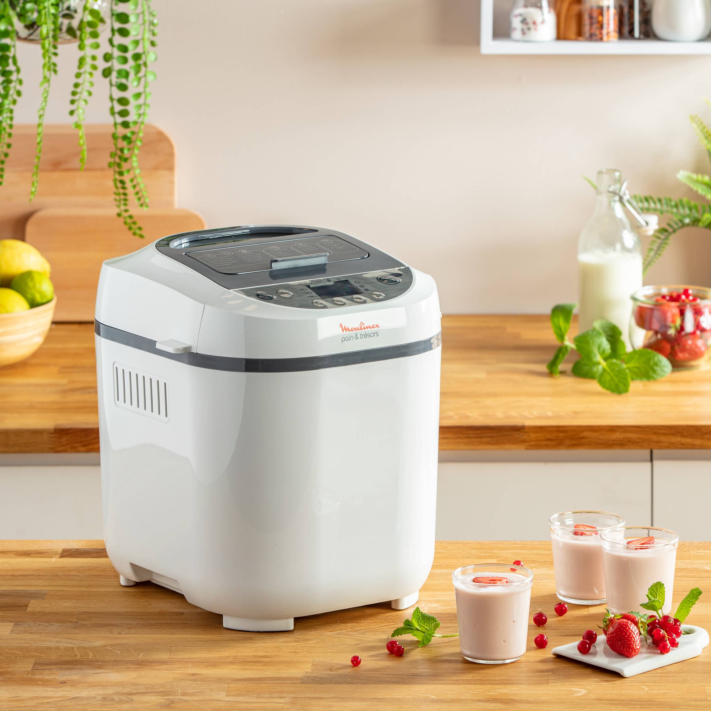 Pain et Trésors, Panificadora, 20 programas automáticos, 3 programas sin gluten, Blanco