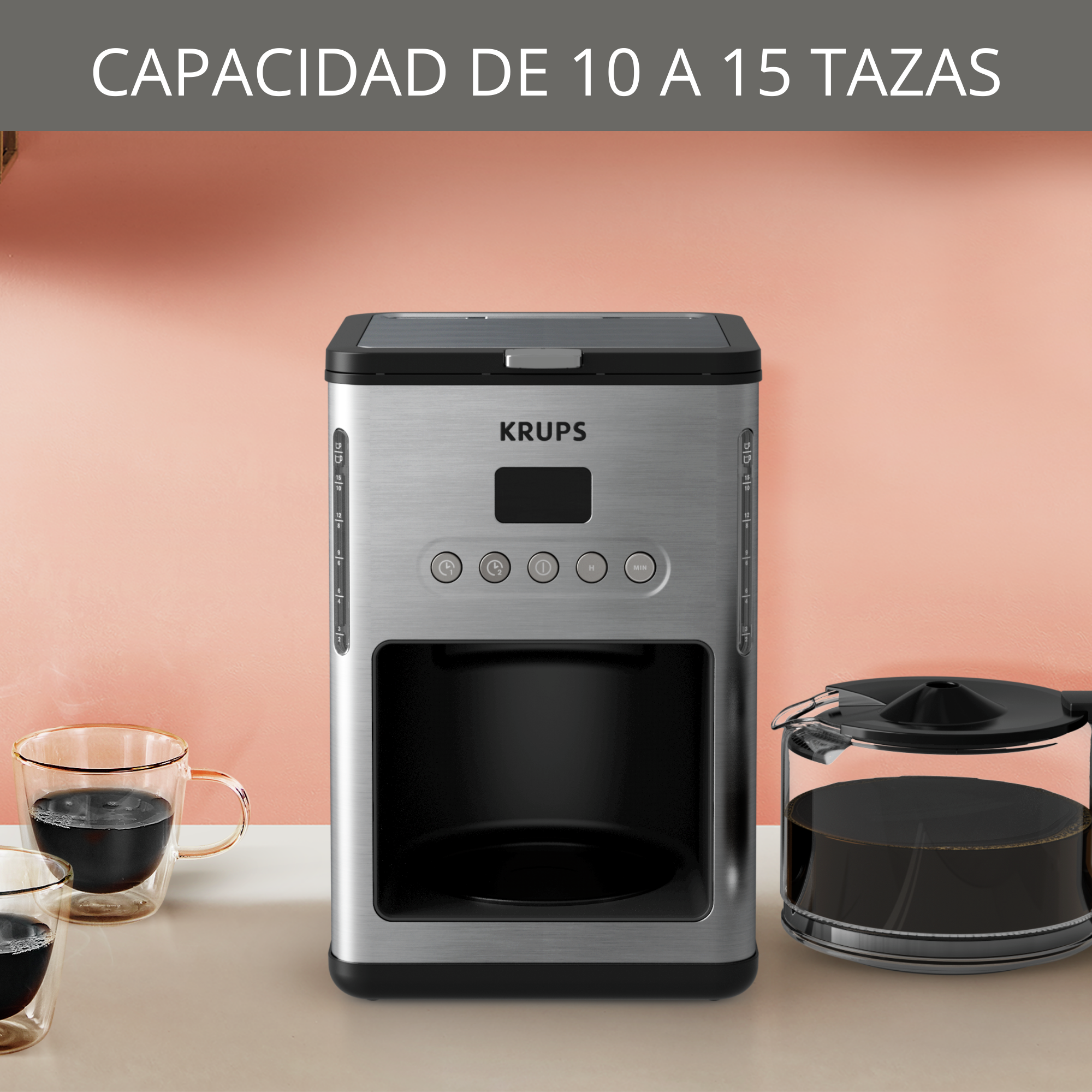 Control Line, Cafetera de goteo, 1,25L, 10 tazas, 1000 W