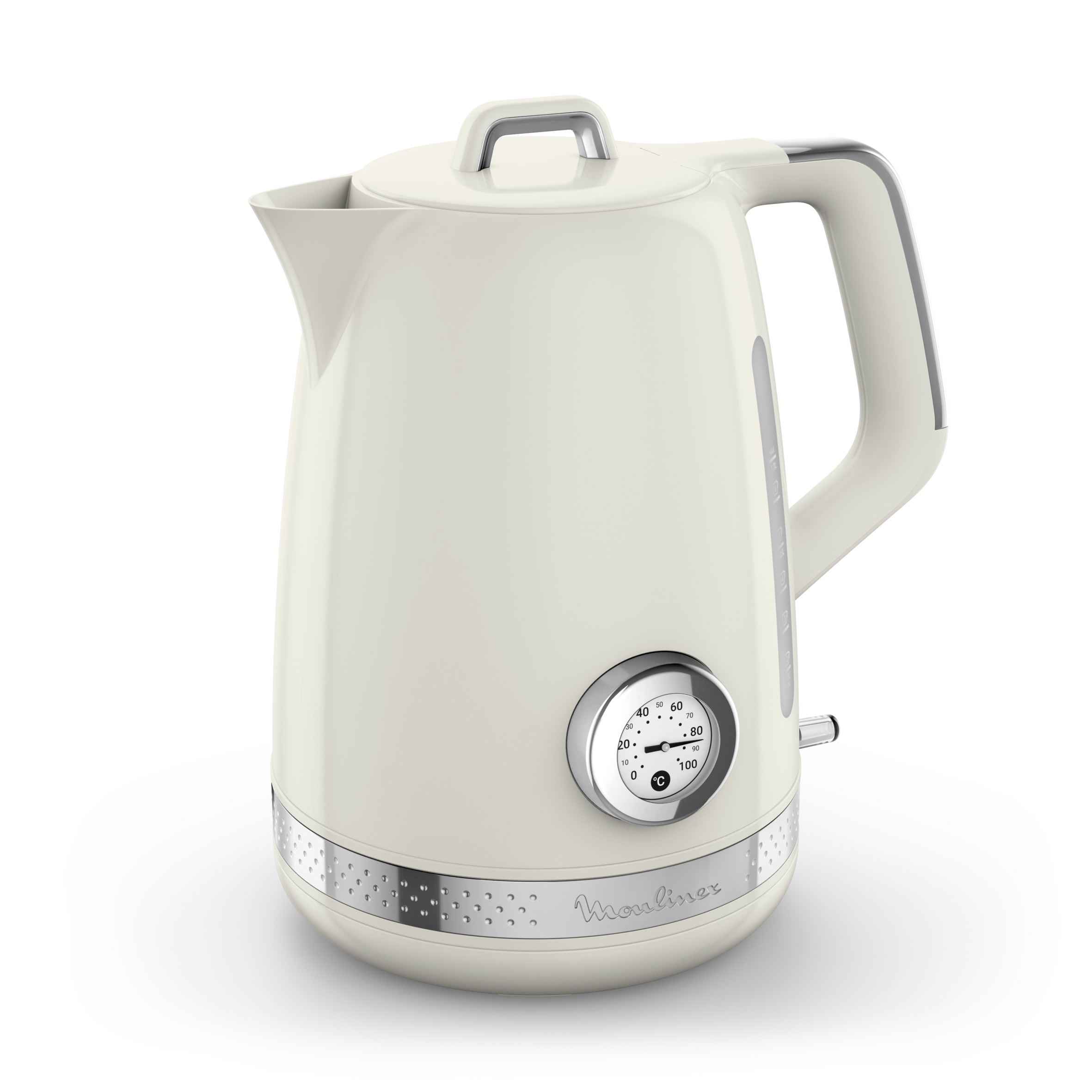 Soleil, Hervidor de agua eléctrico, 1,7&nbsp;L, 2400&nbsp;W, Control de temperatura, Blanco roto