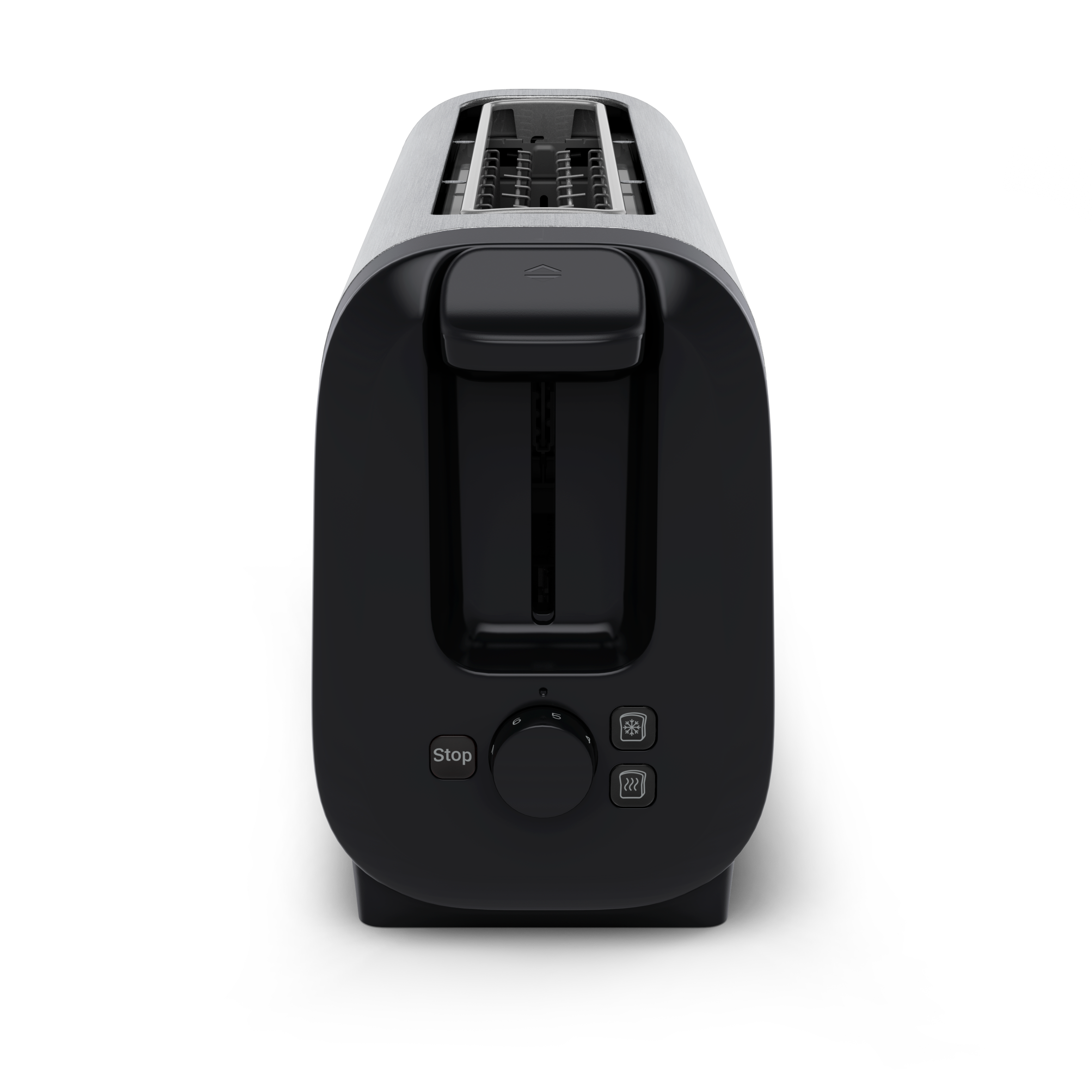 Subito, Tostadora de ranura larga, Tuesta más rápido, Menor consumo energético, Negro y acero inoxidable