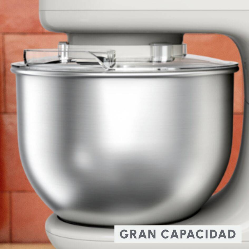 Bake Essential, Robot de repostería, Bol de 4.8 L, Kit de repostería, 800 W, Crema