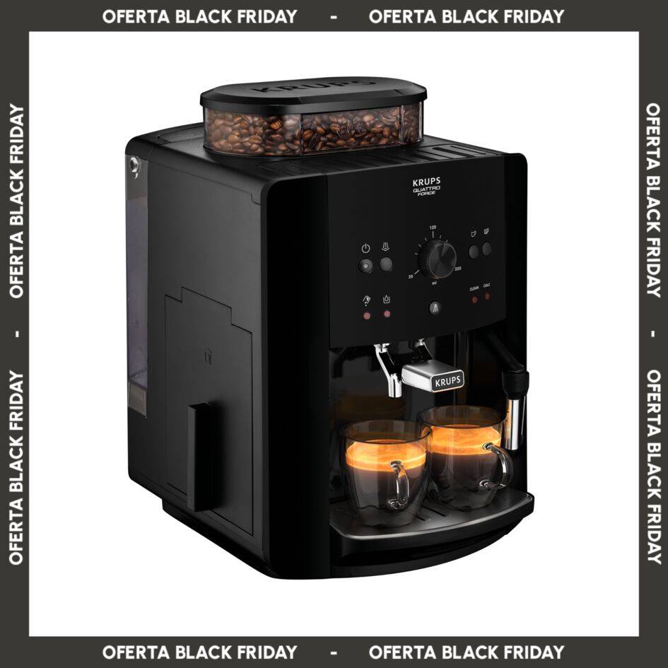 Essential, Cafetera Superautomática, Mecánica, Espumador de leche, Negra