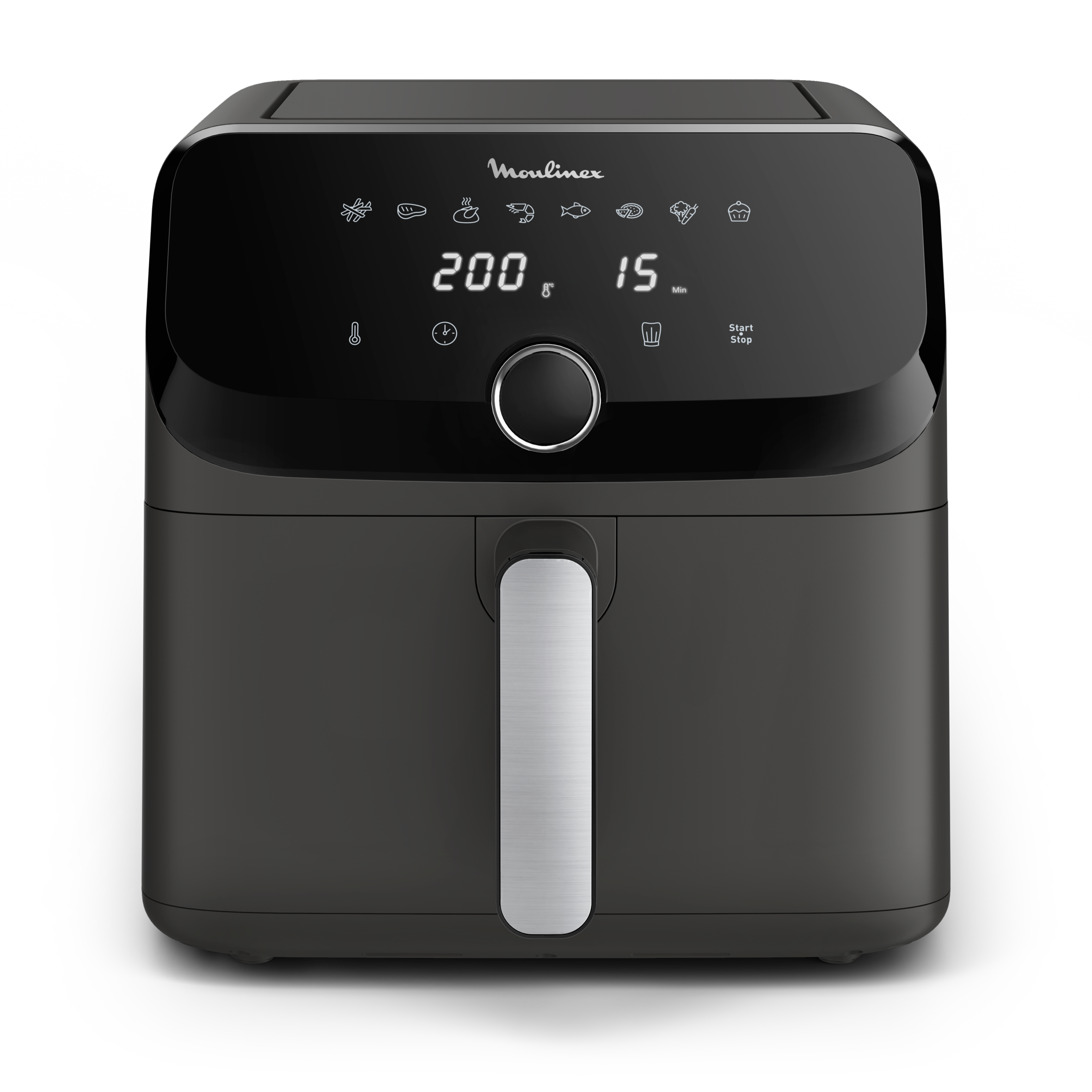 Easy Fry Mega, Freidora de Aire, Capacidad de 7,5 L, 8 Programas, Diseño Compacto