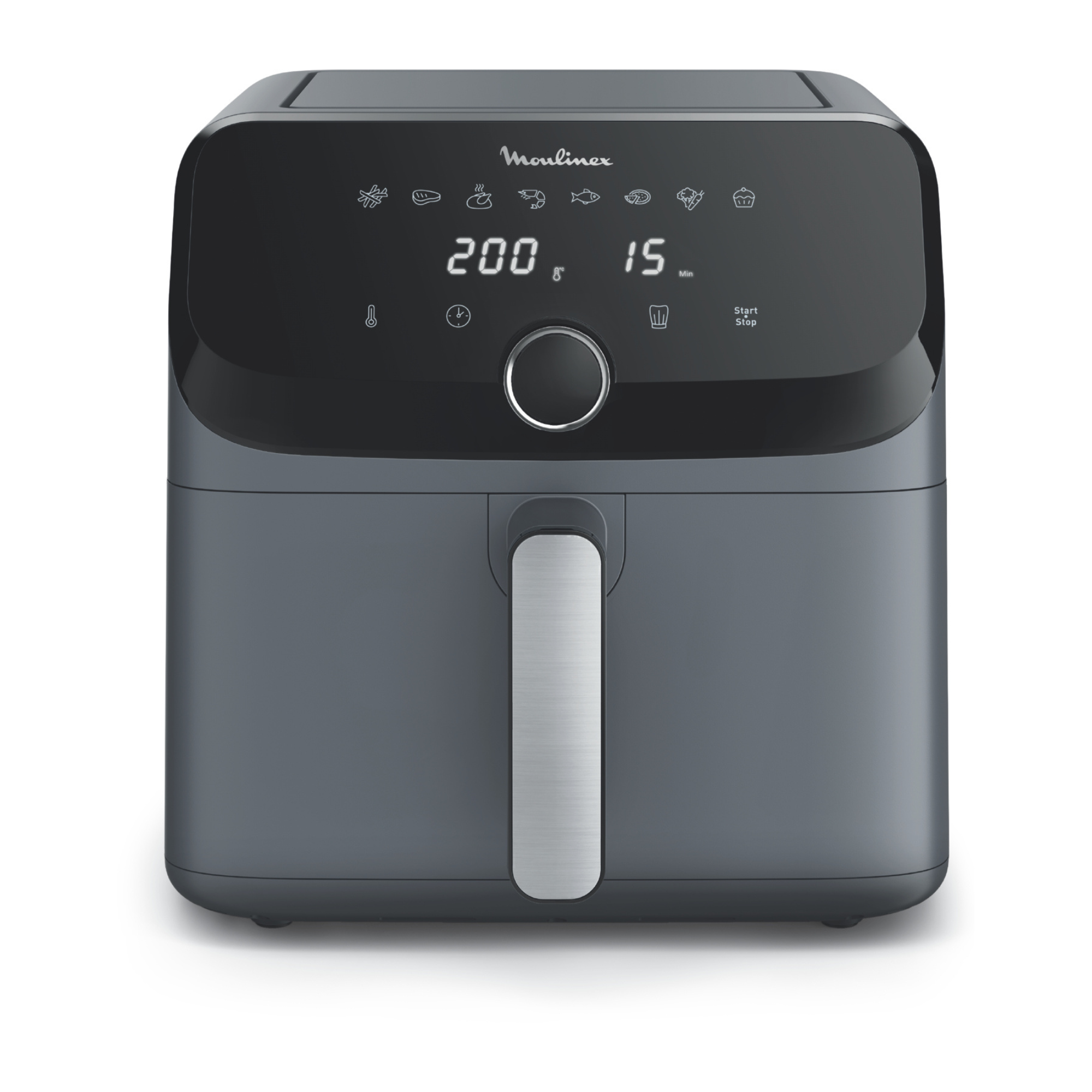 Easy Fry Mega, Freidora de aire, Capacidad Extragrande de 7 L, 8 Programas