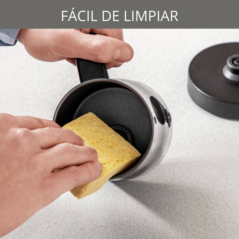 Espumador de leche, 500 W, 150 ml, Revestimiento antiadherente