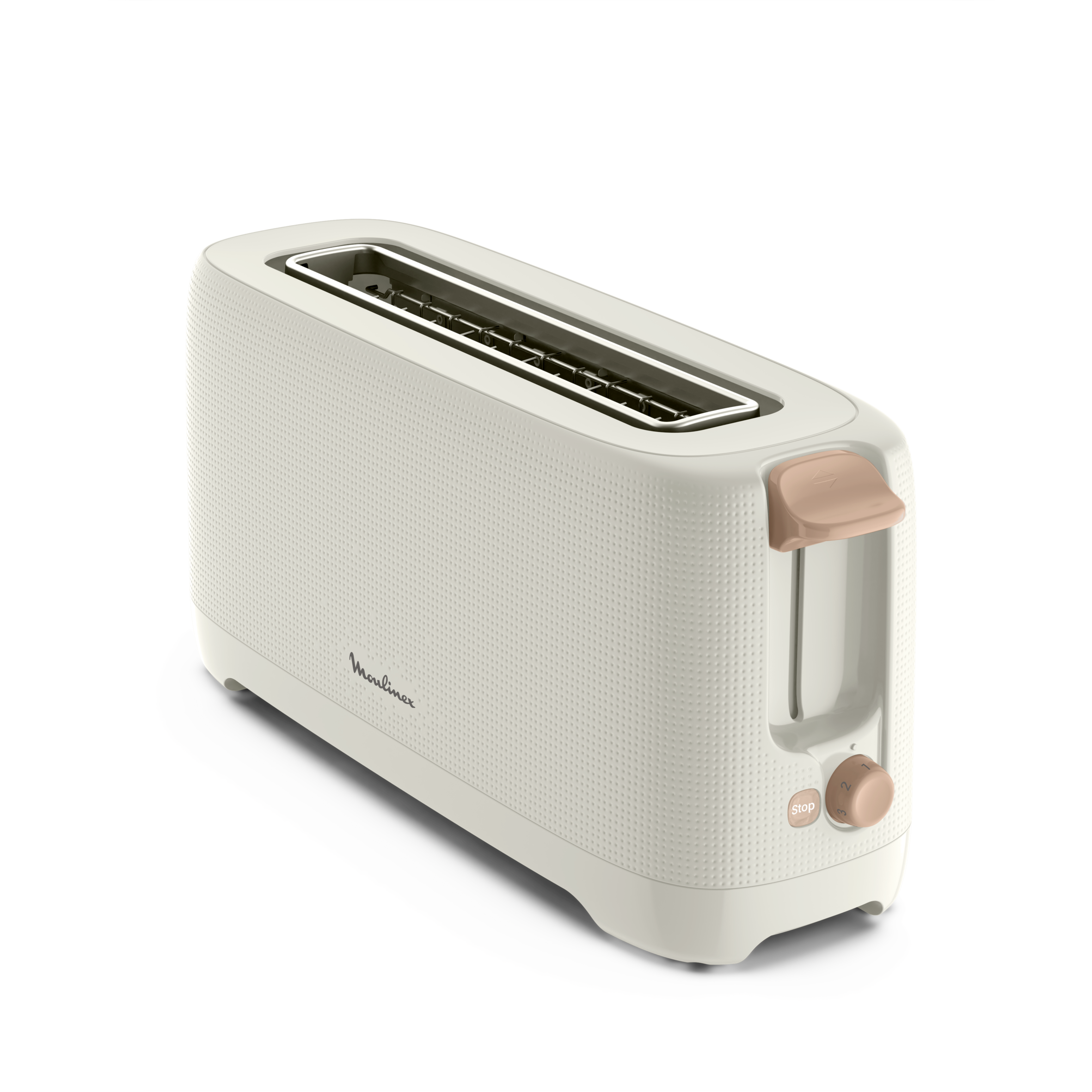 Morning Long-Slot, Tostador, 1 ranura extra-larga, 7 niveles, Blanco