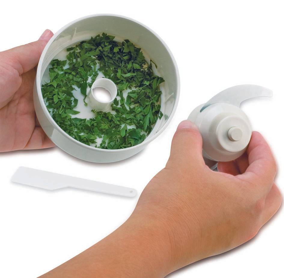 Moulinette, Picadora, 800 W, Sistema 1-2-3, 250 ml de capacidad, Sistema de bloqueo seguro