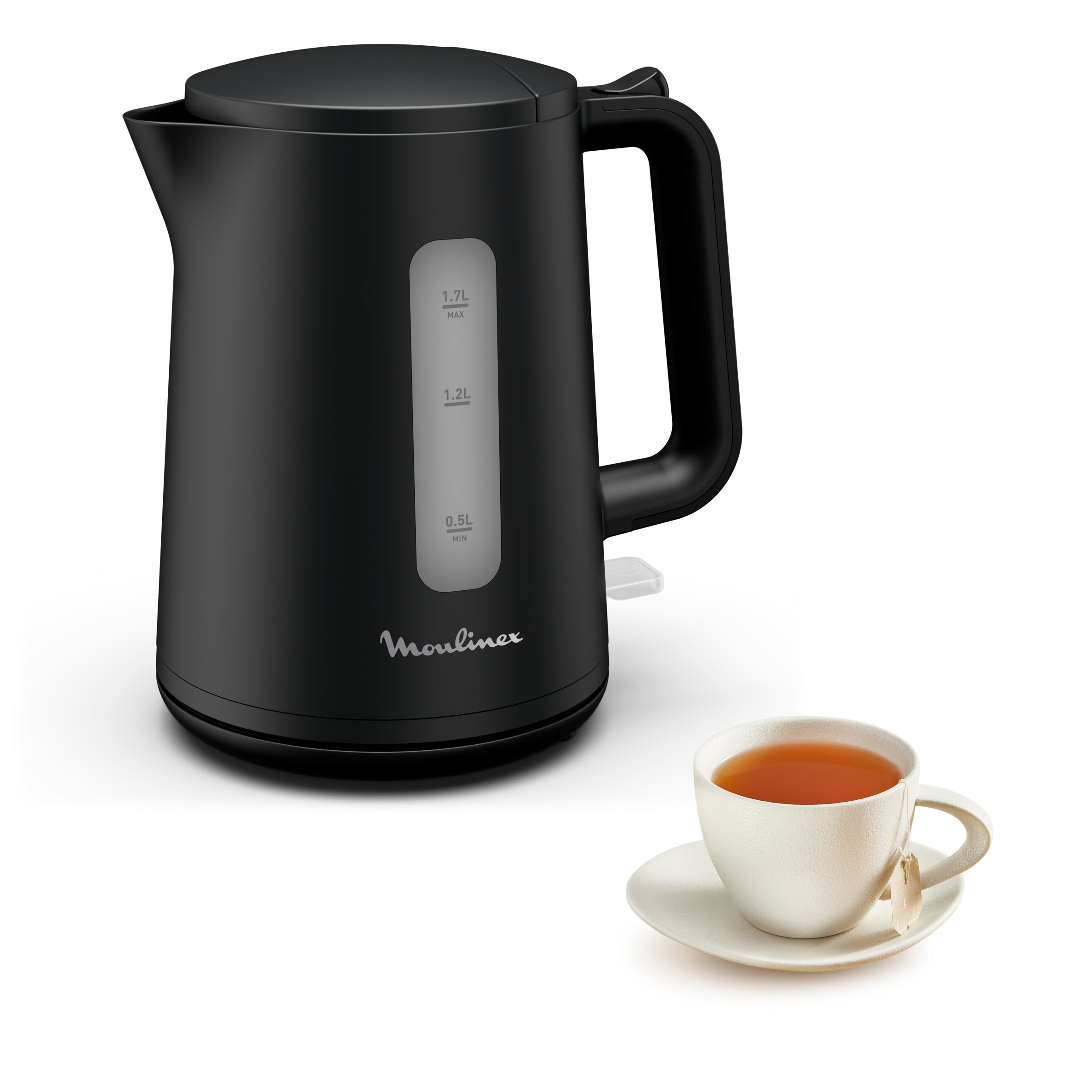 Principio Select, Hervidor eléctrico, 1,7 L, 2400W, Negro