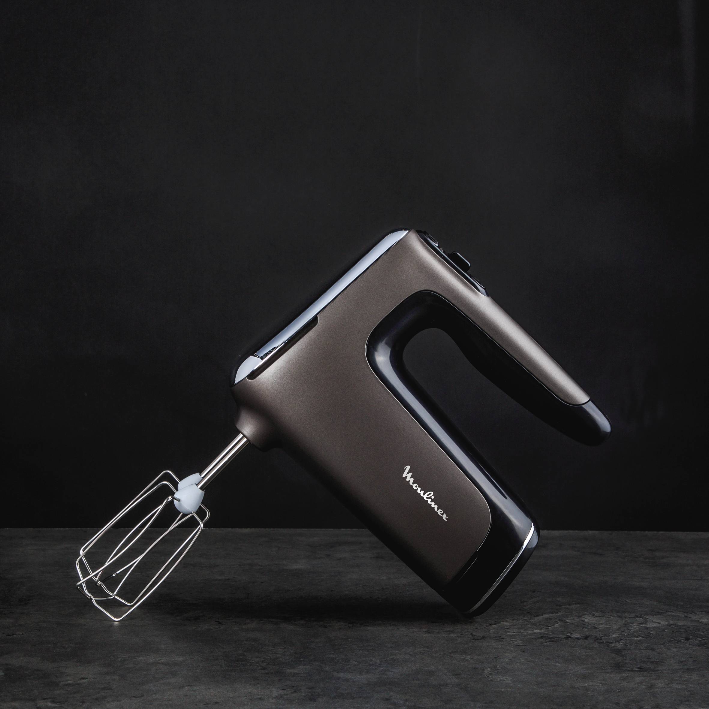 Powermix Silence, Batidora amasadora, 600 W, Tecnología Silenciosa, Asa Ergonómica, Gris oscuro