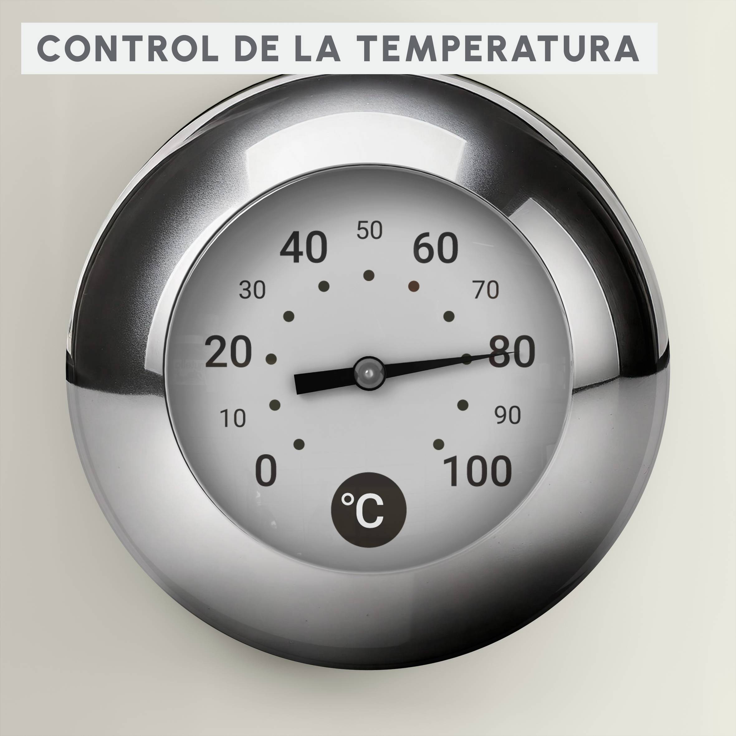 Soleil, Hervidor de agua eléctrico, 1,7 L, 2400 W, Control de temperatura, Blanco roto