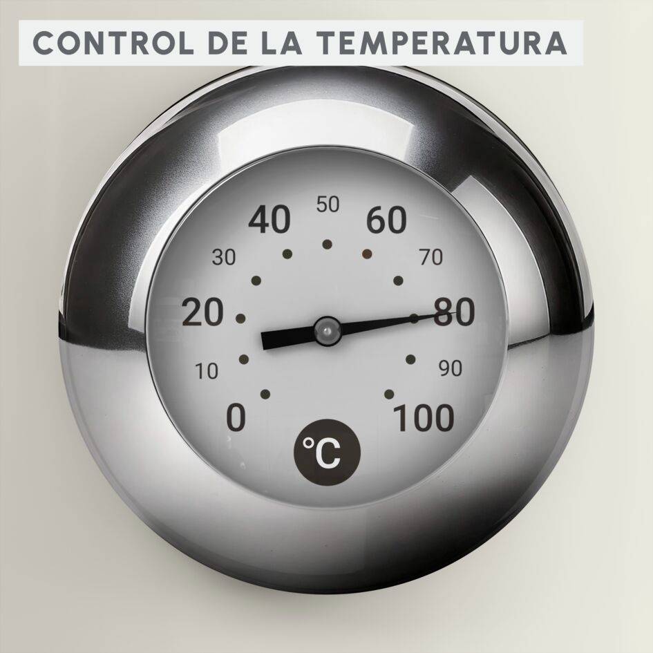 Soleil, Hervidor de agua eléctrico, 1,7&nbsp;L, 2400&nbsp;W, Control de temperatura, Blanco roto