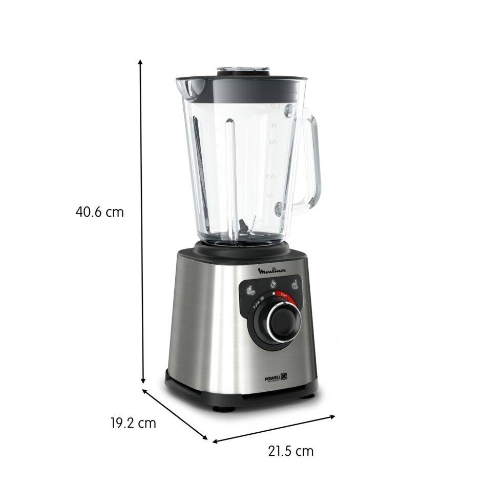 Perfectmix+, Batidora de Vaso, 1200W, Cristal , Inox