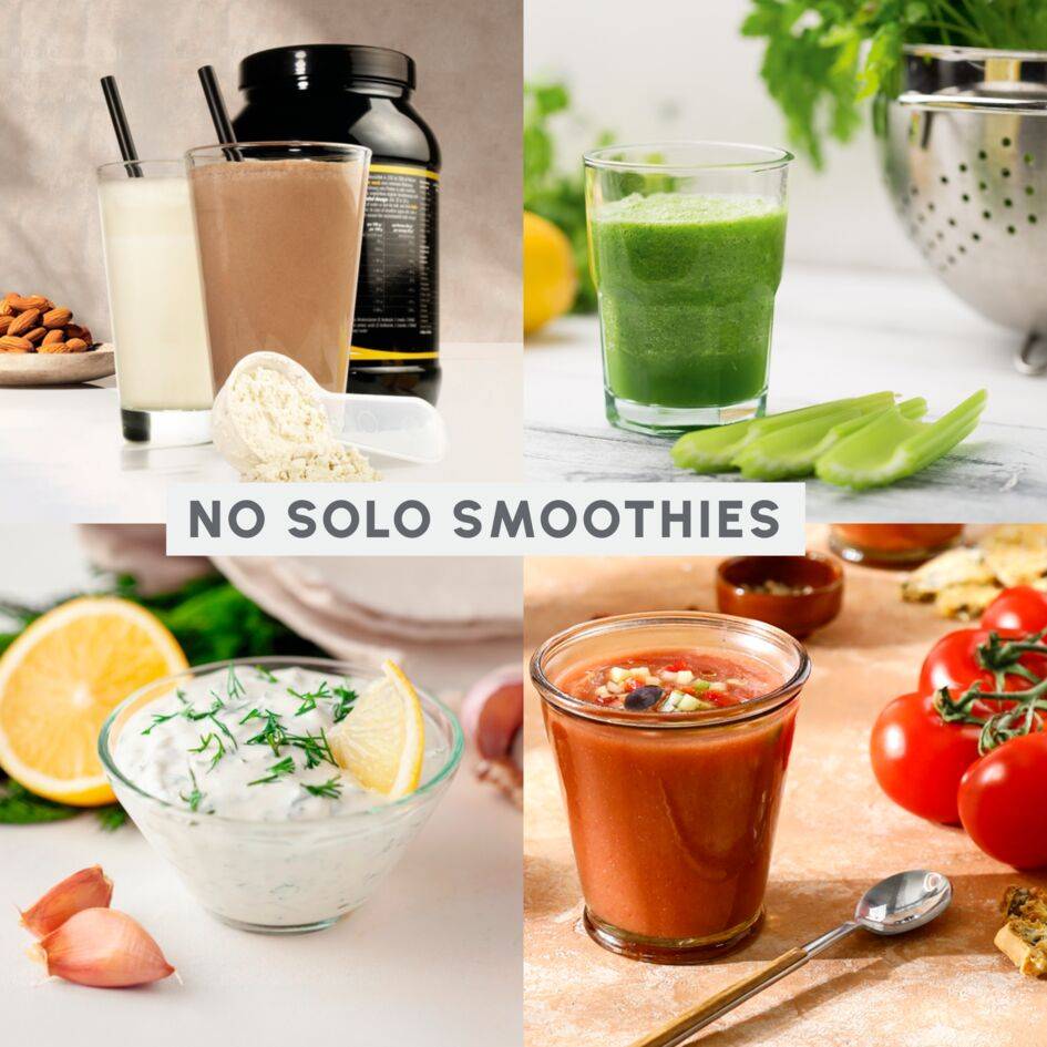 Lightmix, Batidora portátil, 300 ml, Potente, Ligera, Azul