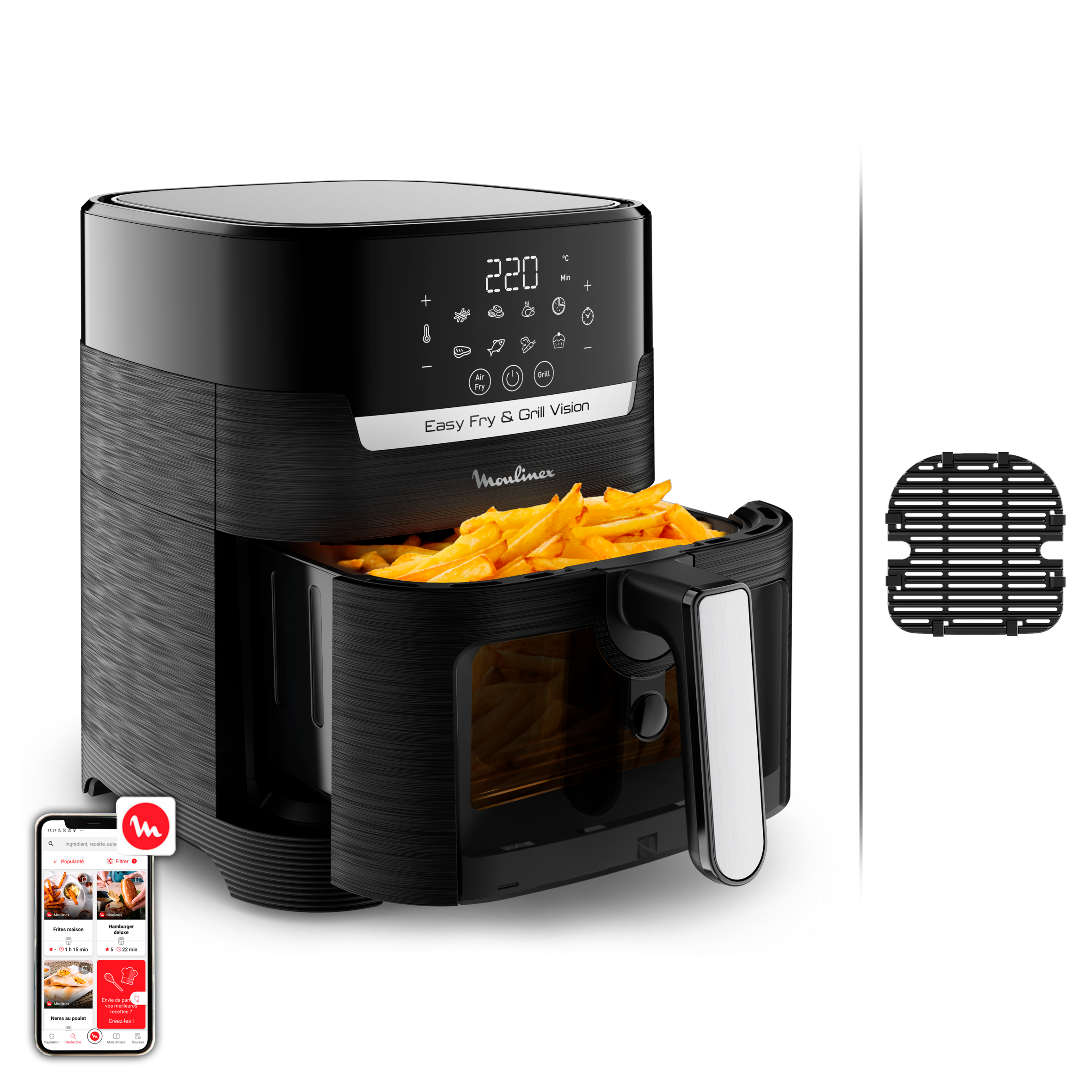 Easy Fry & Grill Vision, Freidora de aire y grill