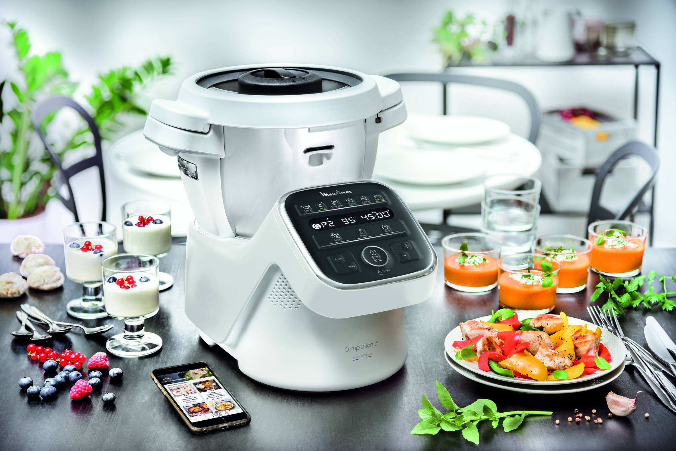 Companion XL, Robot de Cocina, 4,5L, 12 Programas, Blanco