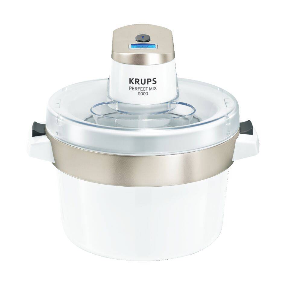 Perfect Mix 9000, Máquina para hacer helados y sorbetes, 1,6L , Pantalla digital, Tapa transparente