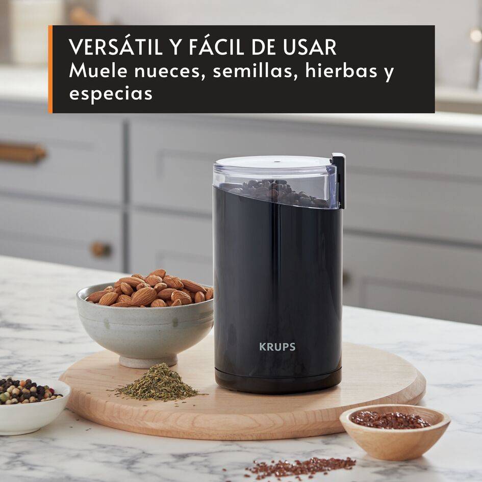 Molinillo de Café Eléctrico, 200W, Cuchillas de Acero Inoxidable, Molido Rápido y Uniforme, Capacidad 75 g, Fácil de Usar, Seguro y Versátil