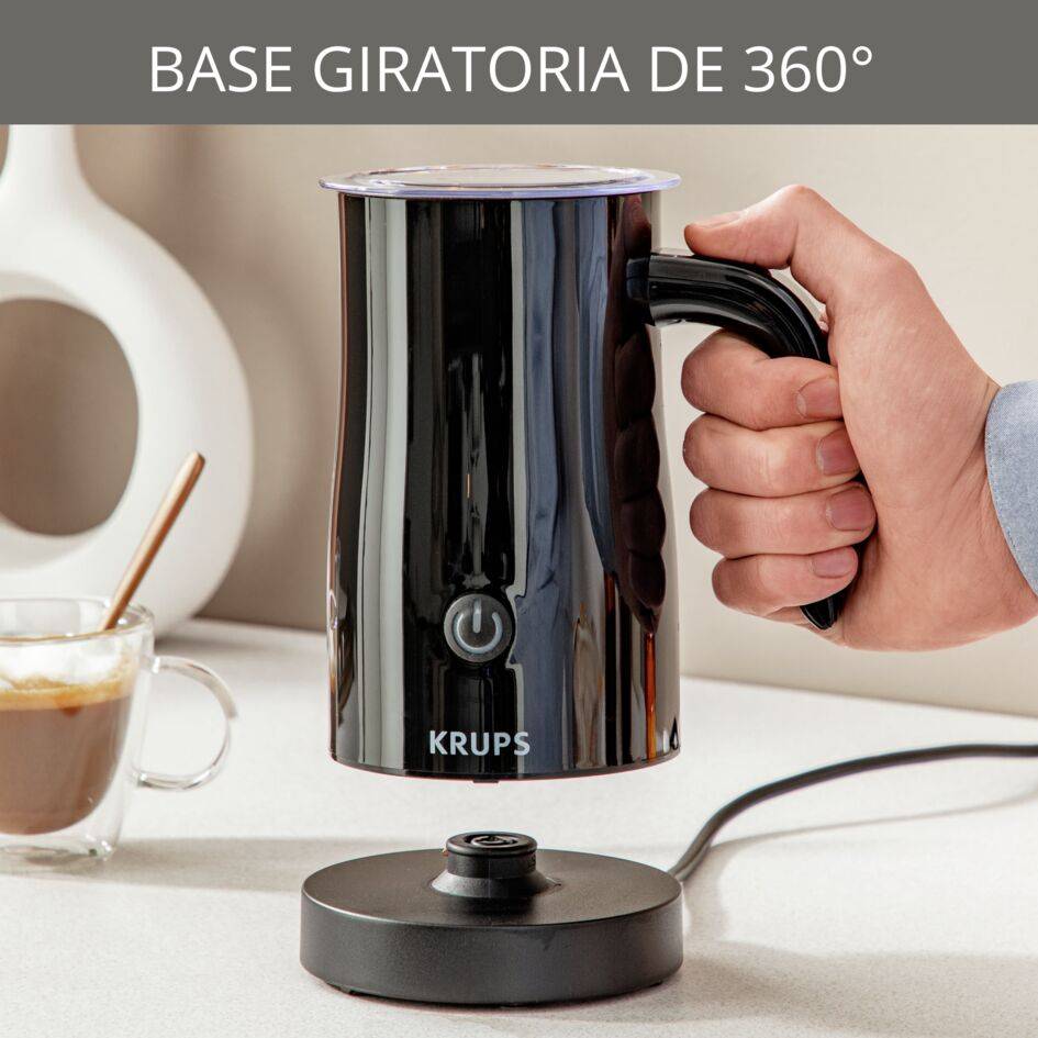 Espumador de leche, 500 W, 150 ml, Revestimiento antiadherente