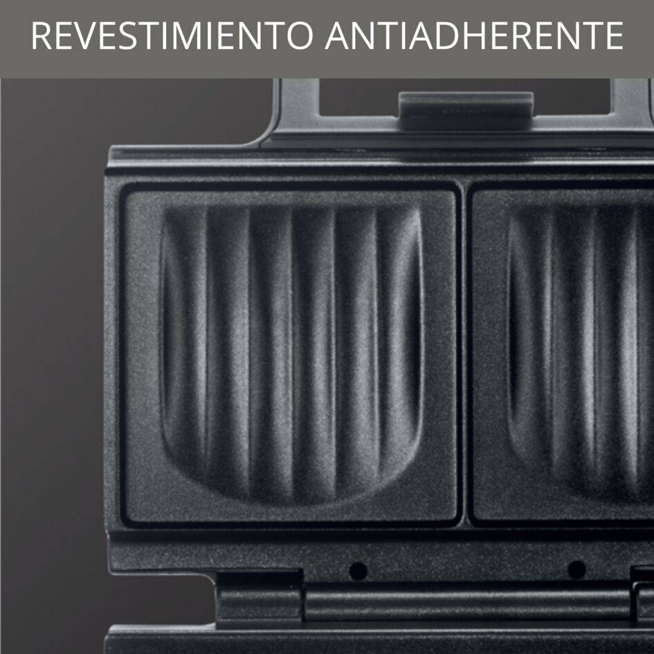 Sandwichera, 850 W, Revestimiento antiadherente , Almacenamiento vertical