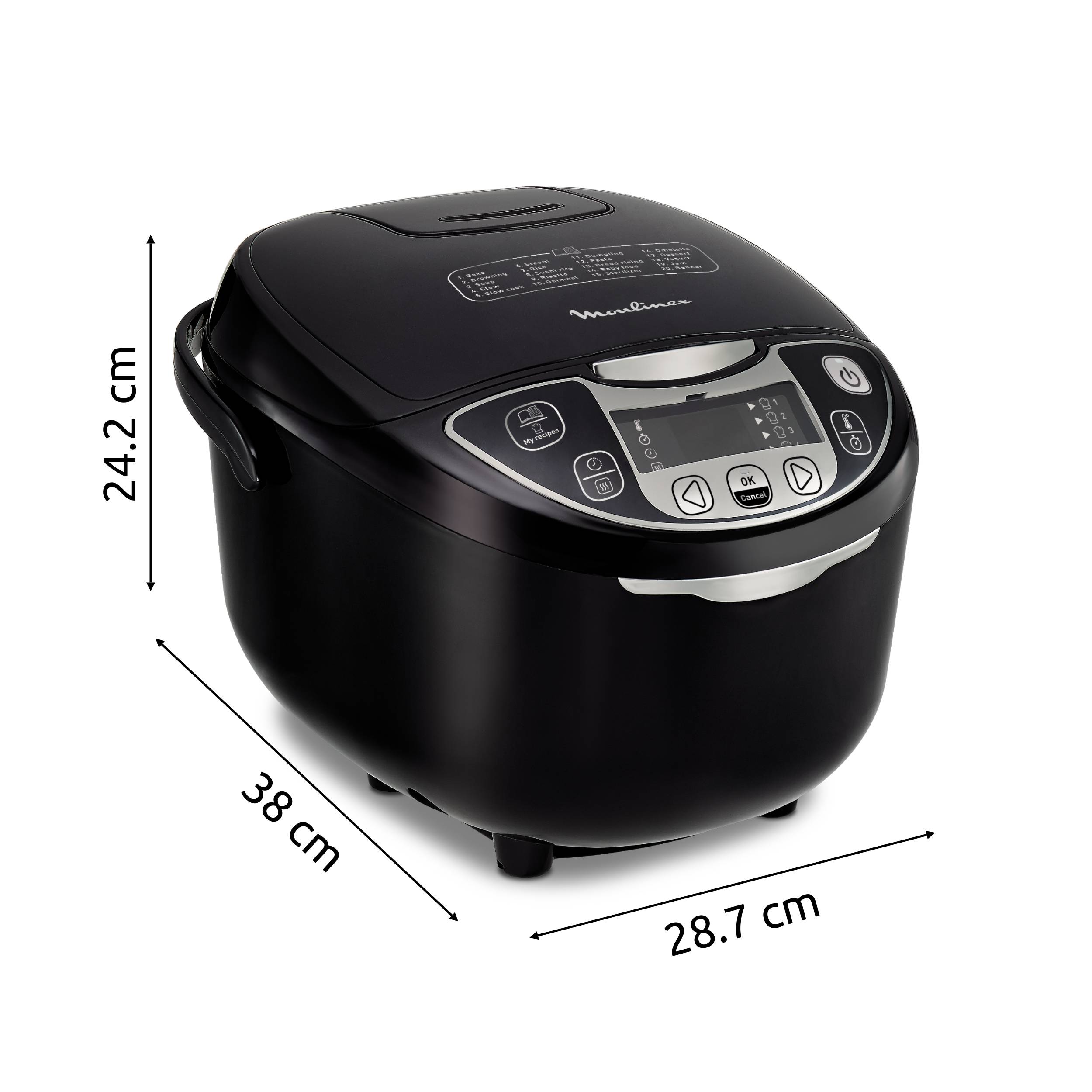 Fuzzy Logic, Olla multifunción, 5 L, 25 programas, Revestimiento antiadherente, Accesorios Incluidos