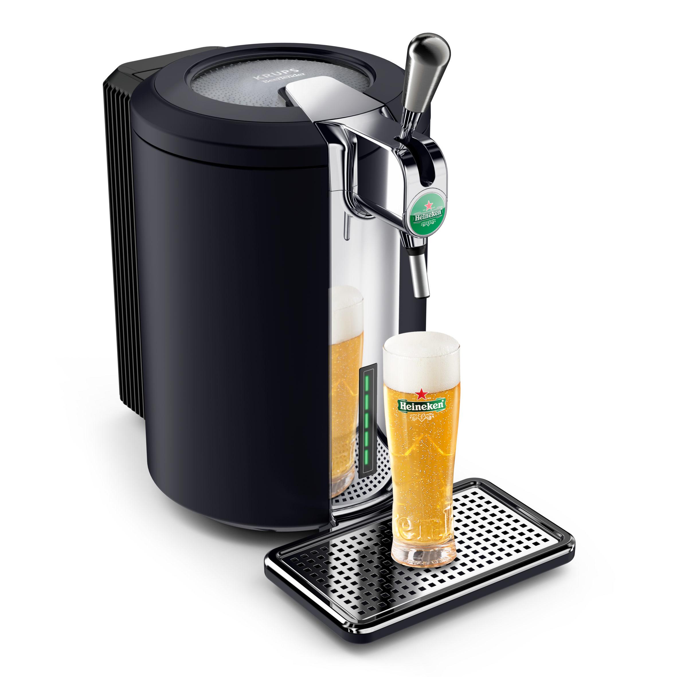 Beertender Compact Ultimate, Tirador de cerveza de barril, 5 L, Espuma y Temperatura Óptimas, Fácil Control