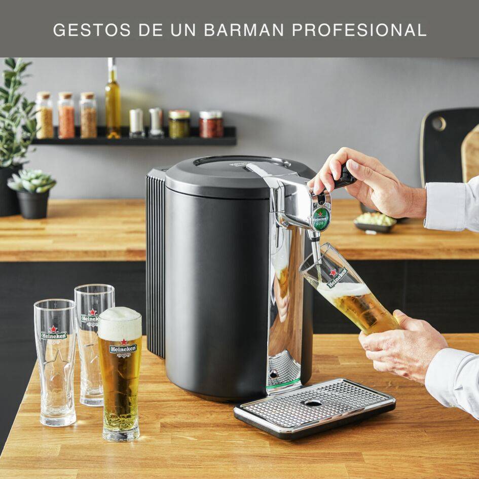 Tirador de cerveza, Barril 5L, 65 W, Compacto