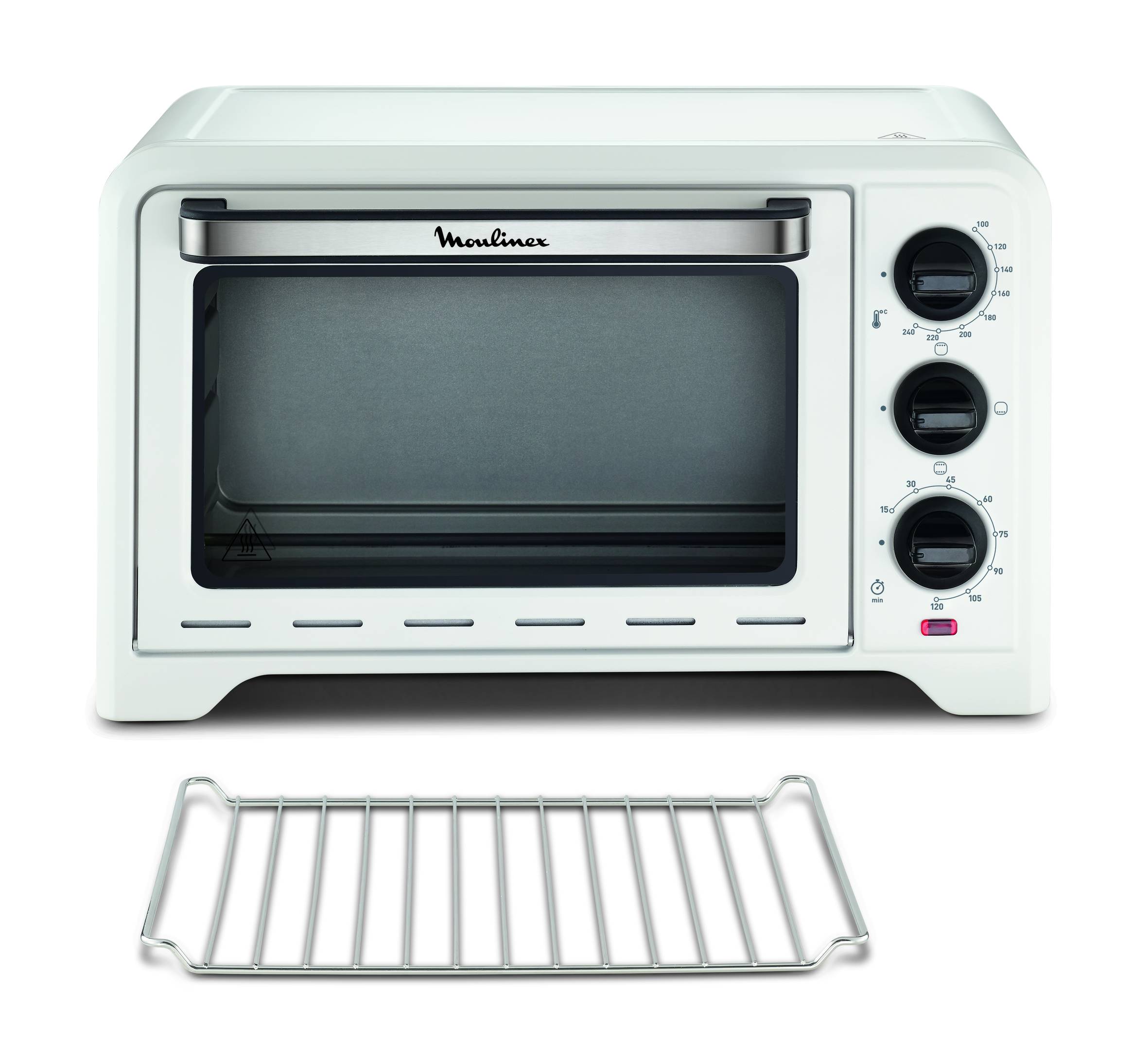 Optimo, Horno de sobremesa, 19 L, 6 alturas, 3 modos de cocción, Blanco