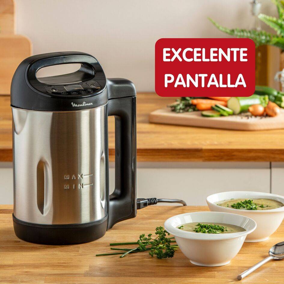 My daily soup, Sopera eléctrica, 1.2 L, 4 Programas Automáticos, 4 Cuchillas, Inox