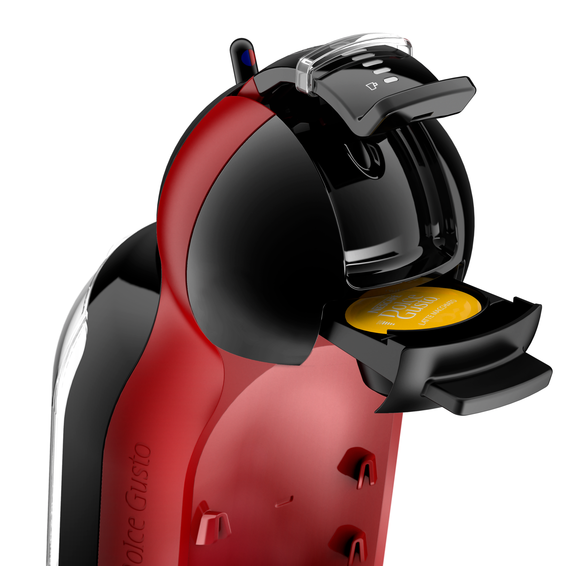 Mini Me, Cafetera de cápsulas compacta, Negro y rojo