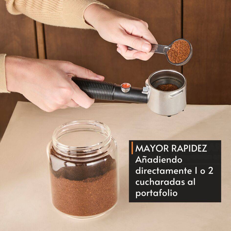 KRUPS Virtuoso+ Autotamping, Espresso, Autoprensado, 15 bares, Sin Portafiltros, Calidad Barista, Inox, Thermoblock