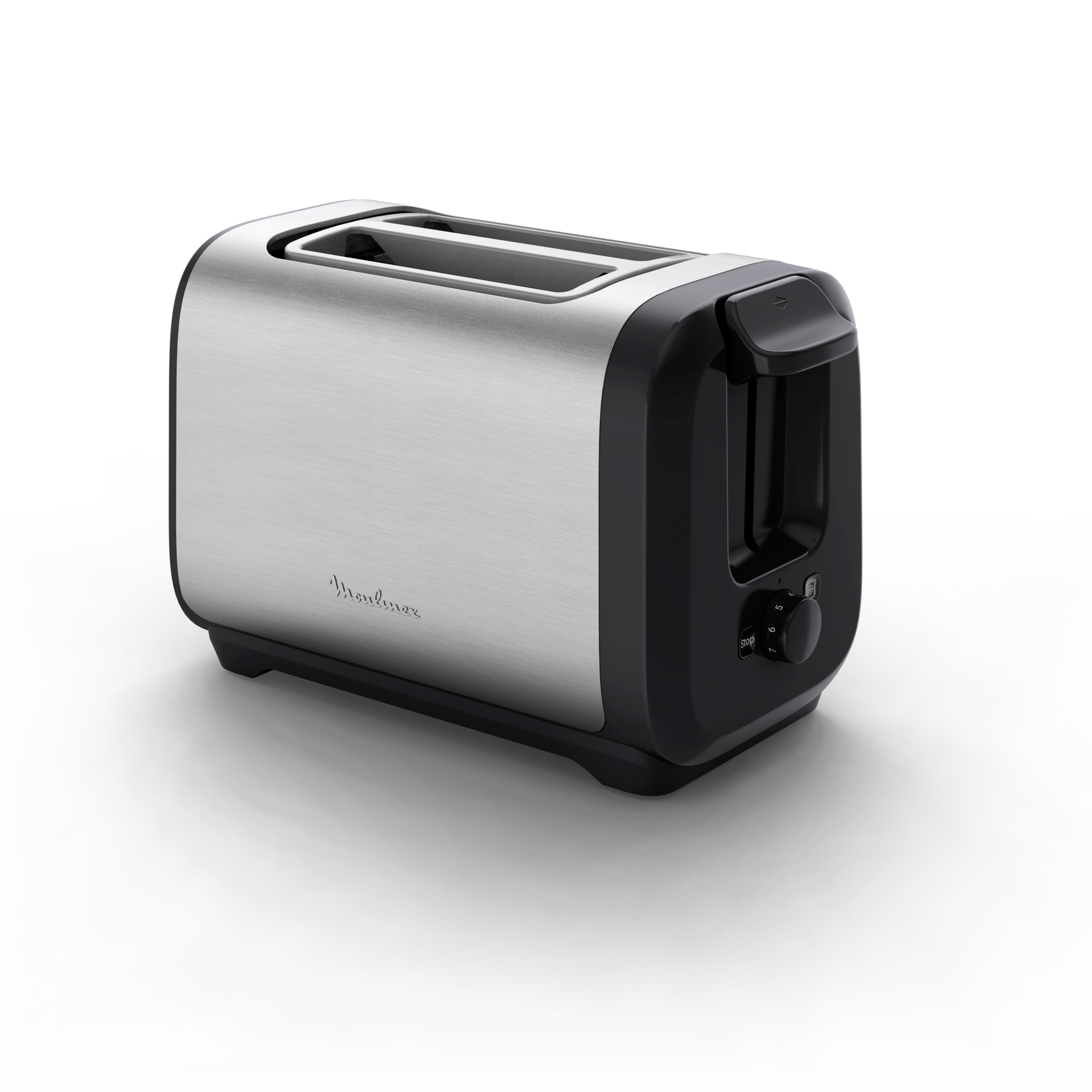 Subito, Tostadora de 2&nbsp;ranuras, Tuesta más rápido, Menor consumo energético, Negro y acero inoxidable