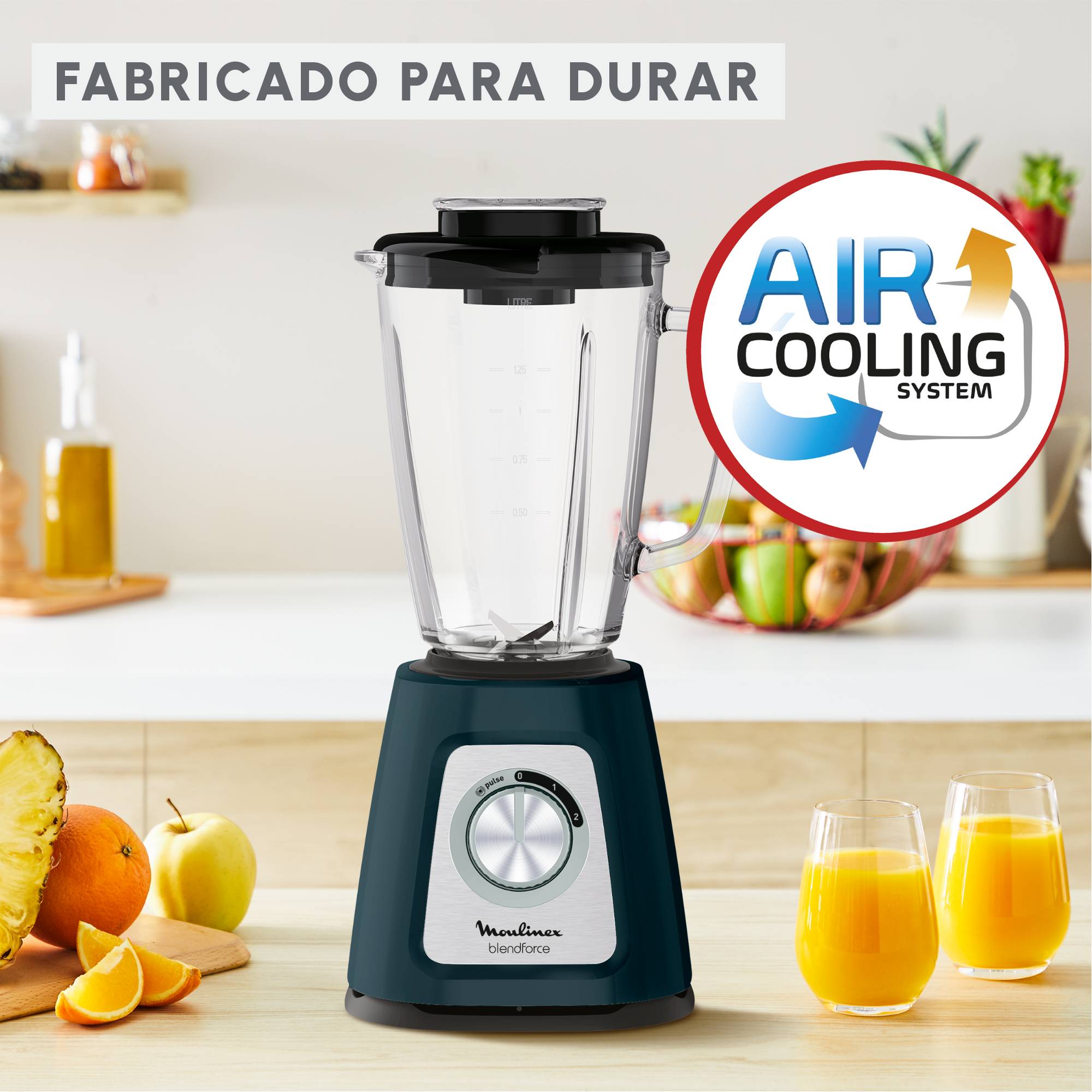 Blendforce, Batidora de vaso, 1,75 L, 800W, Controles intuitivos, Diseño innovador